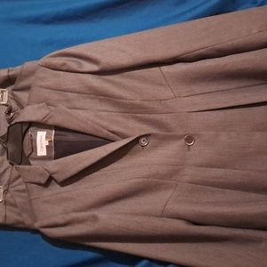 Calvin Klein women gray pants suit